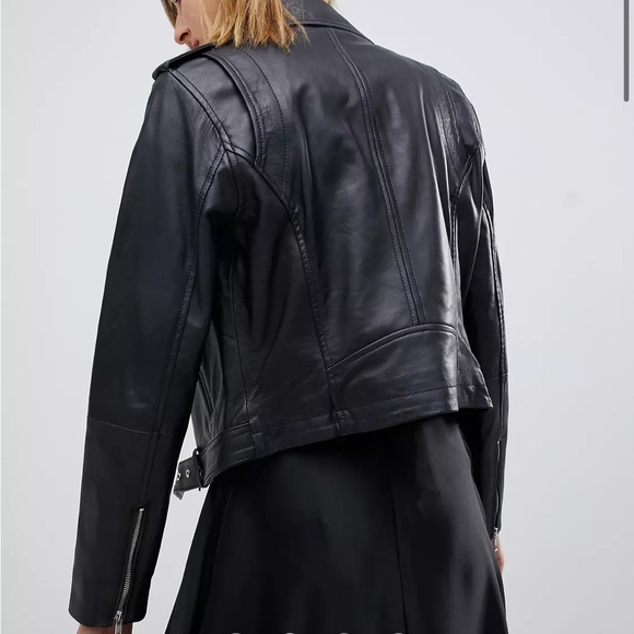 Muubaa Sandpiper Leather Biker Jacket - Picture 2 of 13